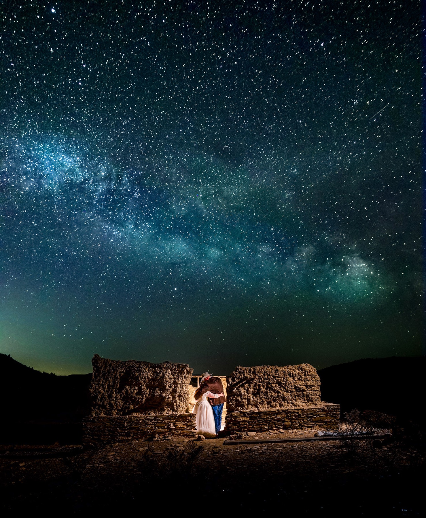 Caitlin and Michael's first dance in Terlingua
