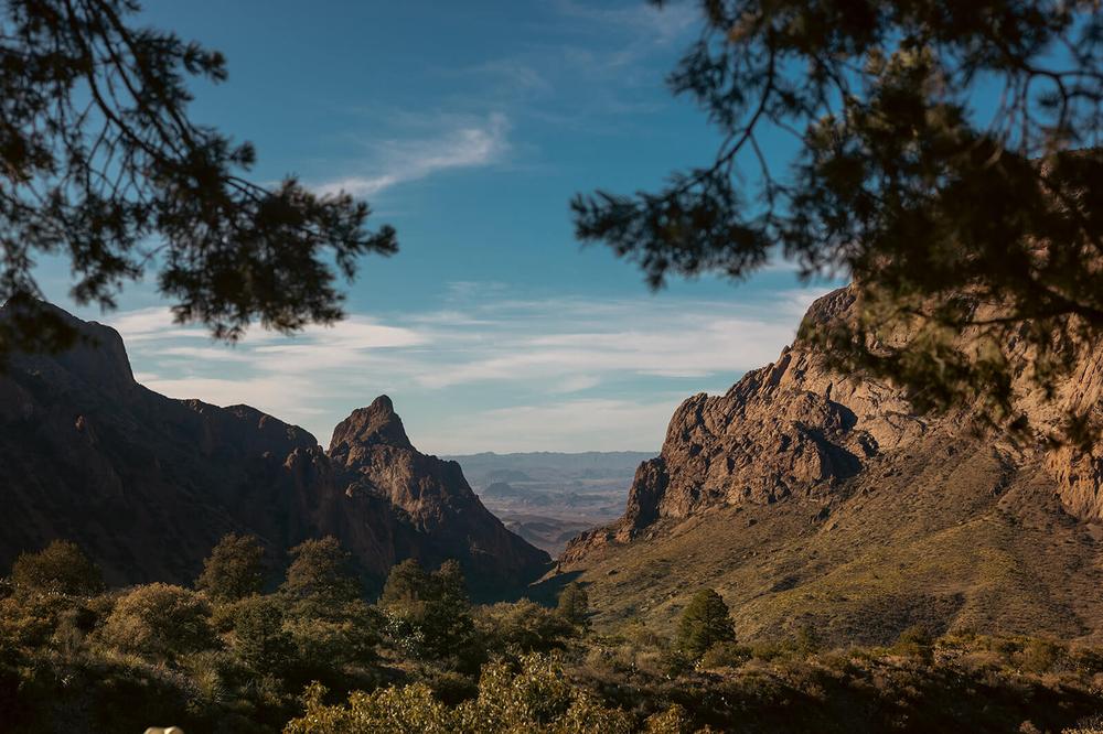 A view from the beginning of the Window Trail inside Big Bend National Park