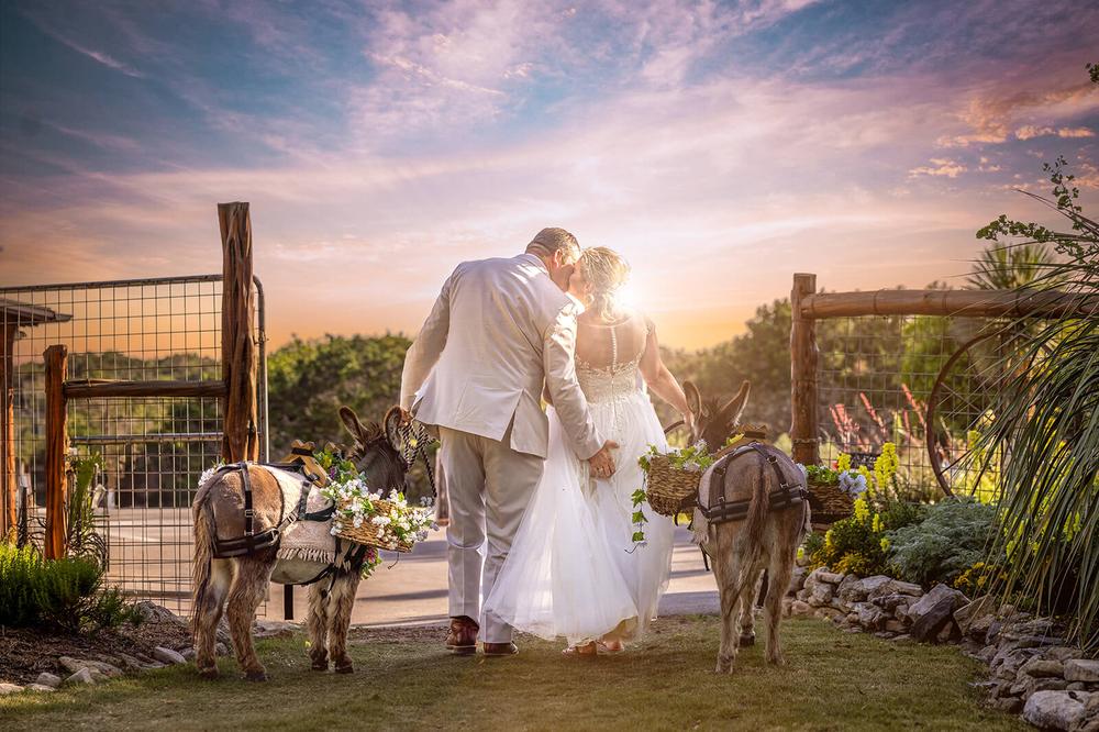 Reception dance floor at a Texas Hill Country wedding by GR Weddings