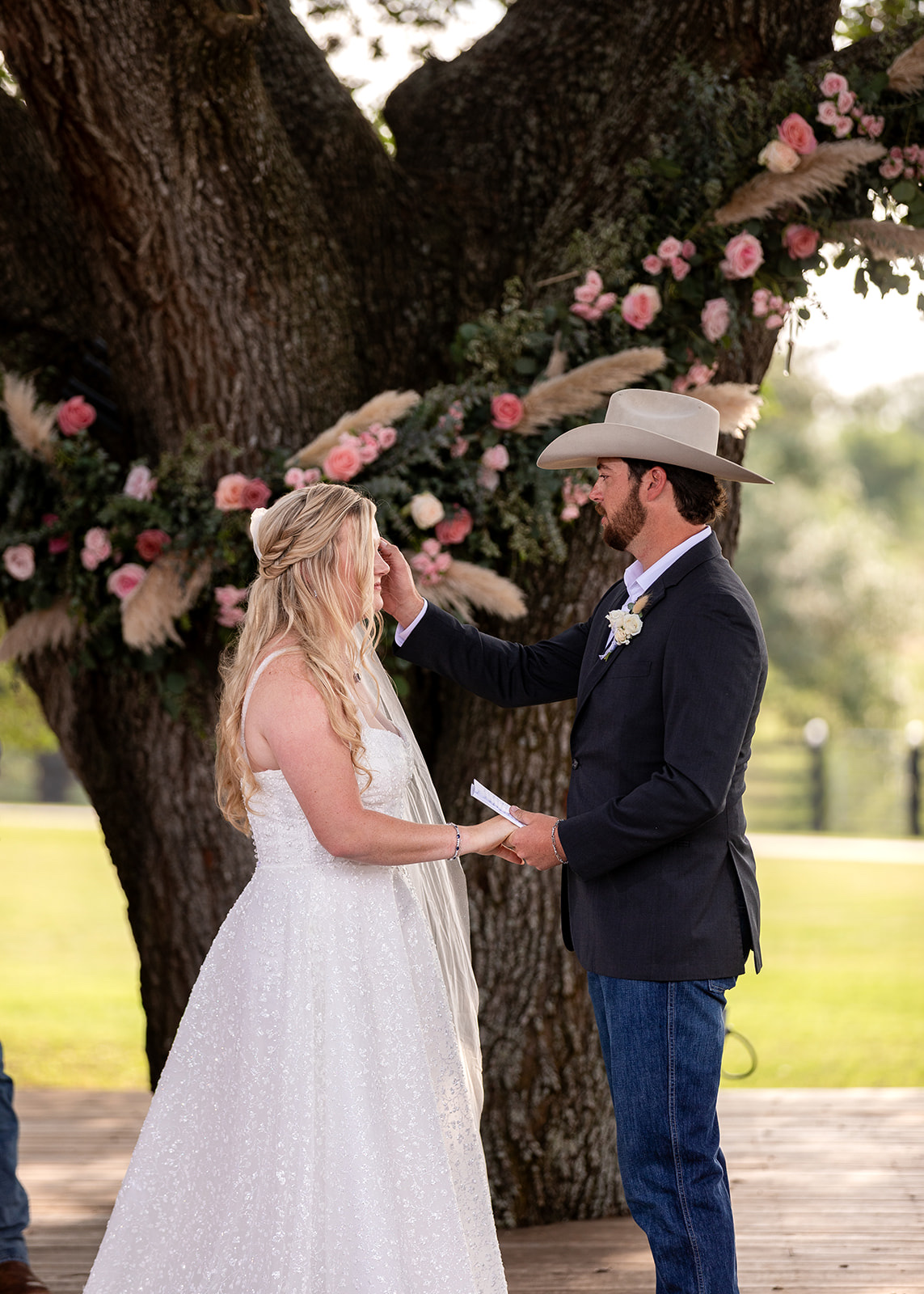 Peyton and Dean wedding at The Oaks at High Hill in Schulenburg by GR Weddings
