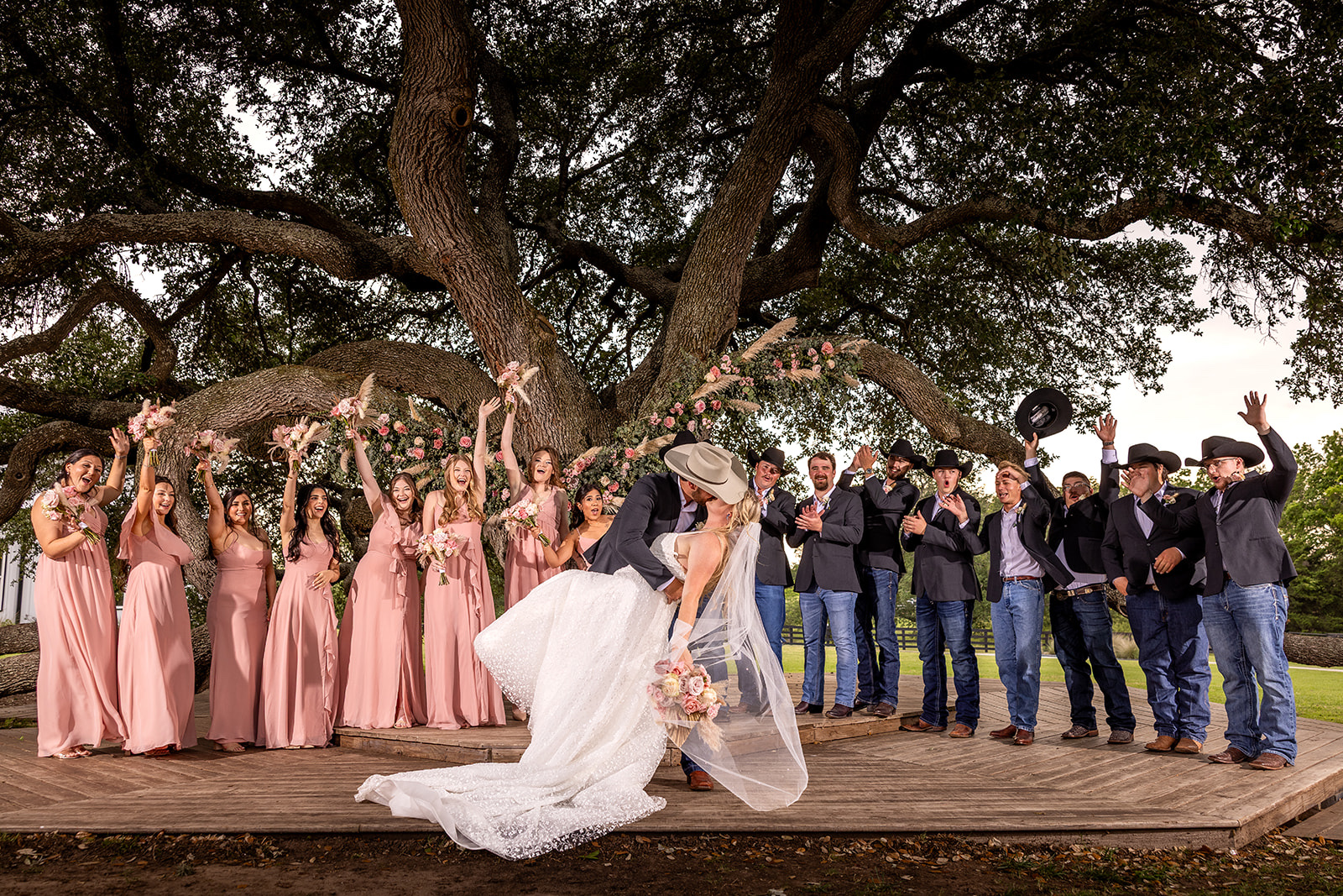 Peyton and Dean wedding at The Oaks at High Hill by GR Weddings